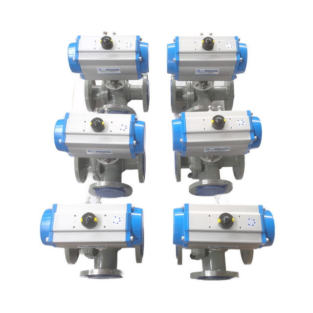 Зэвэрдэггүй ган пневматик өндөр платформ фланцын бөмбөг хавхлага
